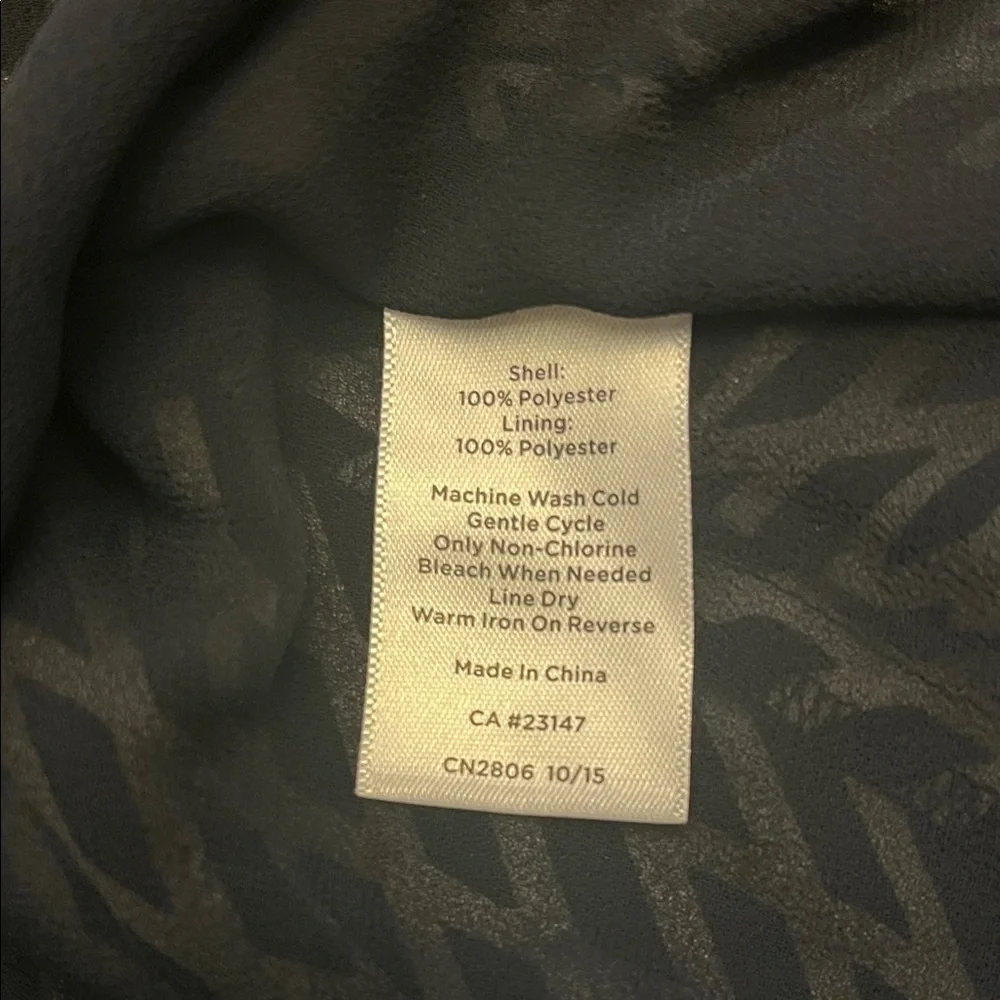 Talbots Black and White Geometric A-Line Skirt size 8 NWT